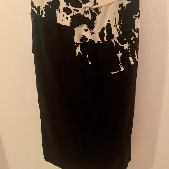Nicole Miller black and white paint splatter dress - Picture 3 of 5